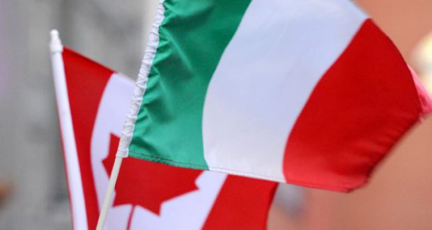Canada Italy Flags